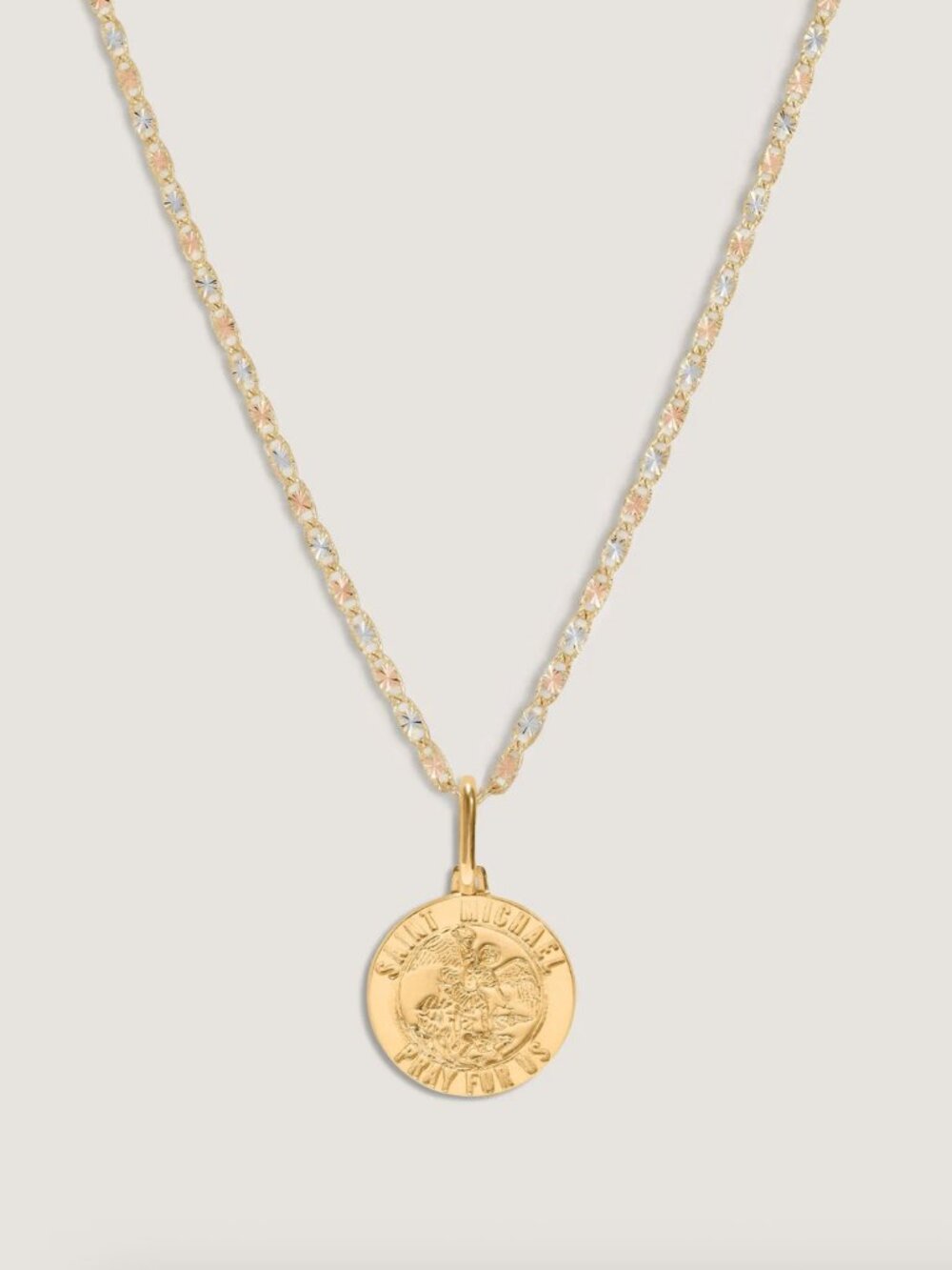 Kinn Saint Michael Pendant 14k Gold